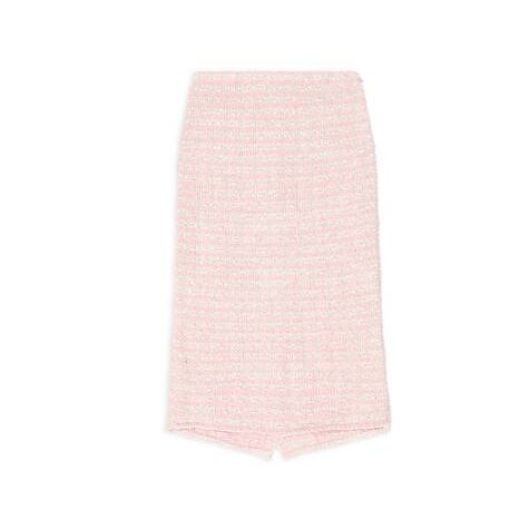 Women's Balenciaga Pastel Floral Pleated Drawstring Skirts Pink | 8074EZXAW