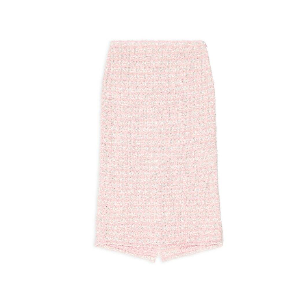 Women\'s Balenciaga Pastel Floral Pleated Drawstring Skirts Pink | 8074EZXAW