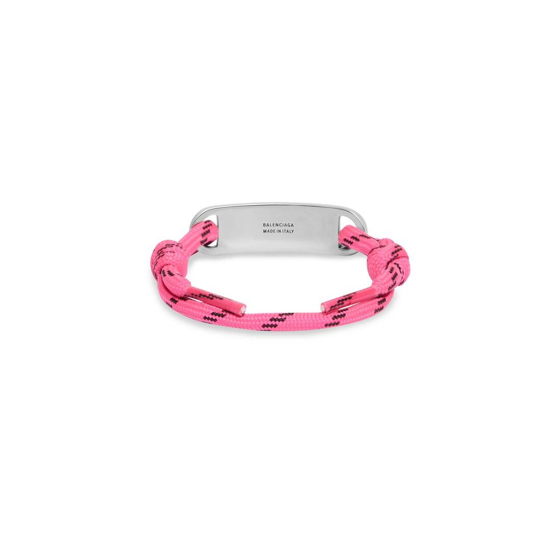 Women's Balenciaga Plate Bracelet Jewelry Pink | 0394GVUHQ