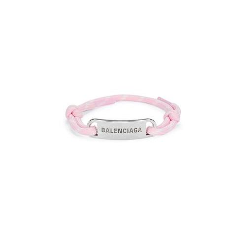 Women's Balenciaga Plate Bracelet Jewelry Pink | 2815LOZKM