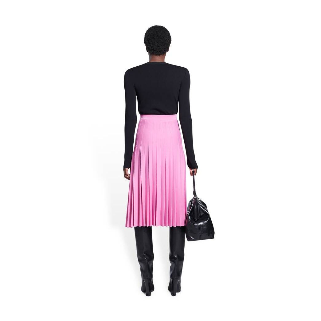 Women's Balenciaga Pleated Skirts Pink | 3067NJHBM