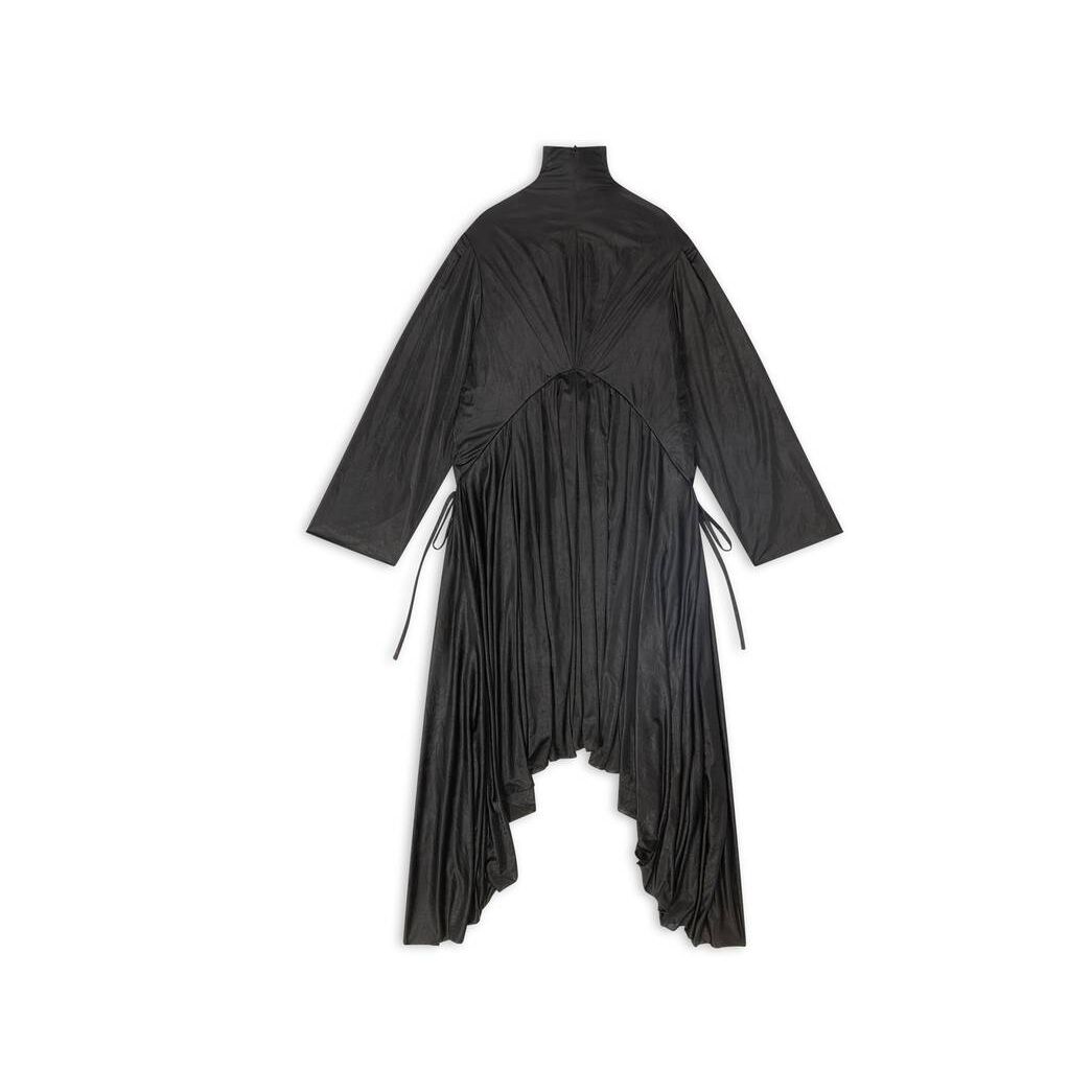 Women's Balenciaga Pleated Stretch Dress Skirts Black | 2674OKNPW