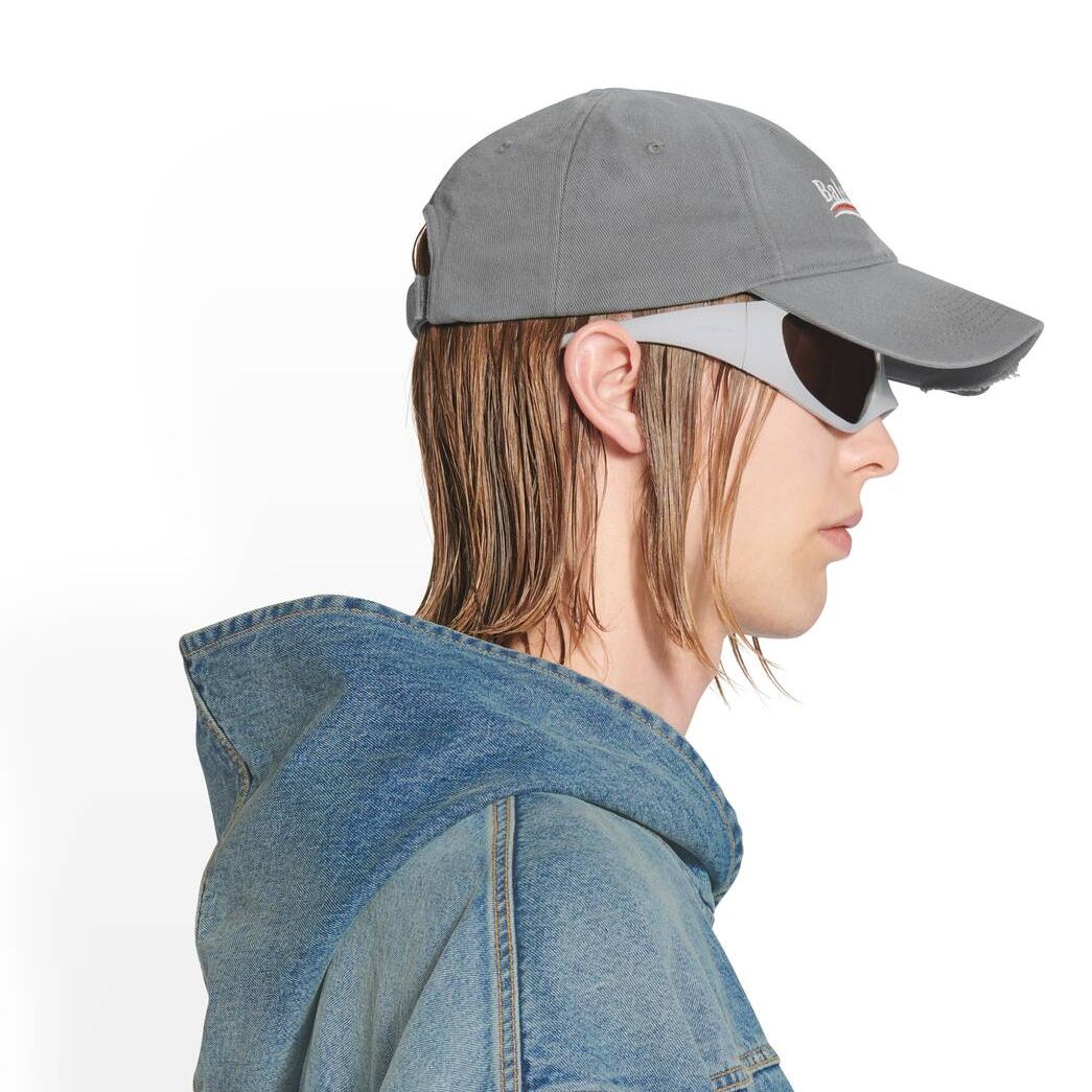 Women's Balenciaga Political Campaign Caps Grey | 3798LYHWI