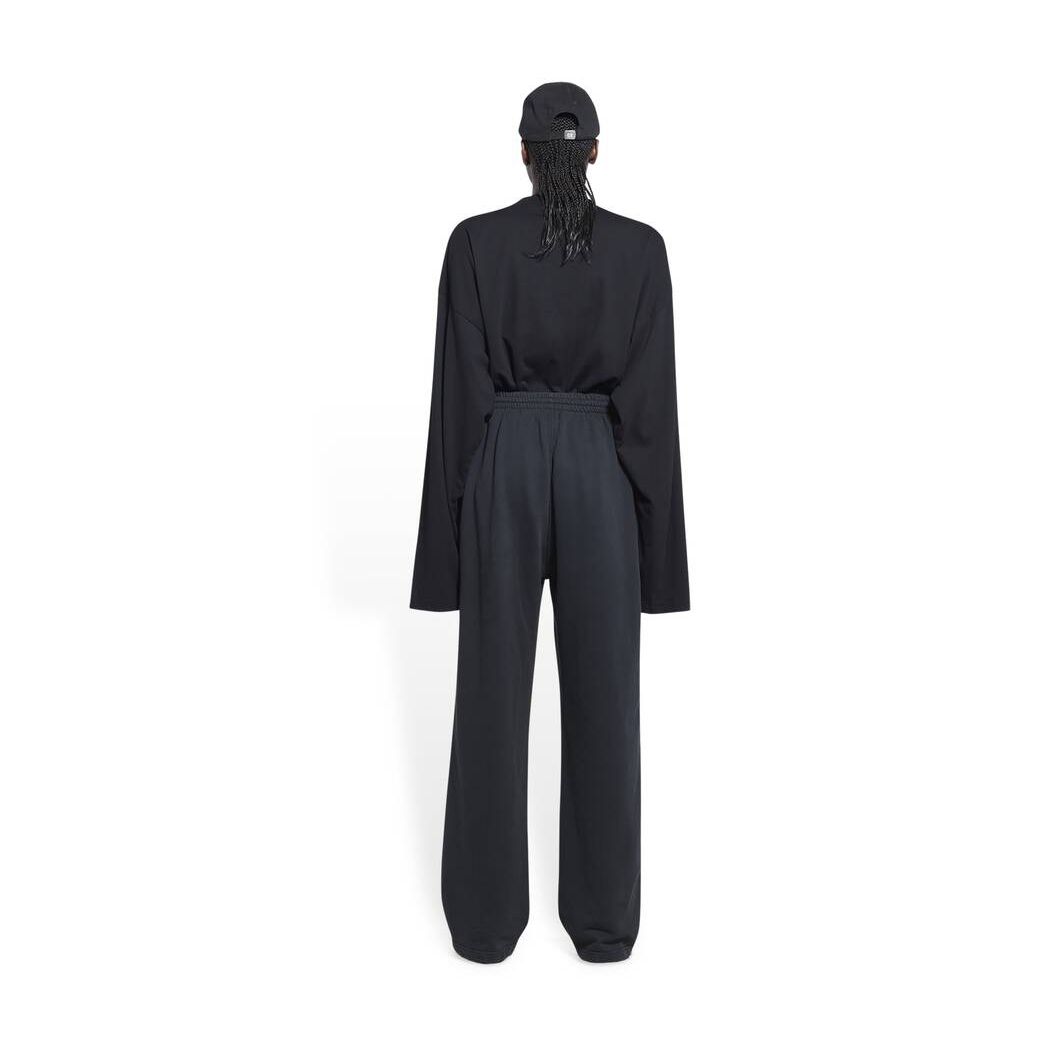 Women's Balenciaga Political Campaign Jogging Pants Black | 3691VRMBS