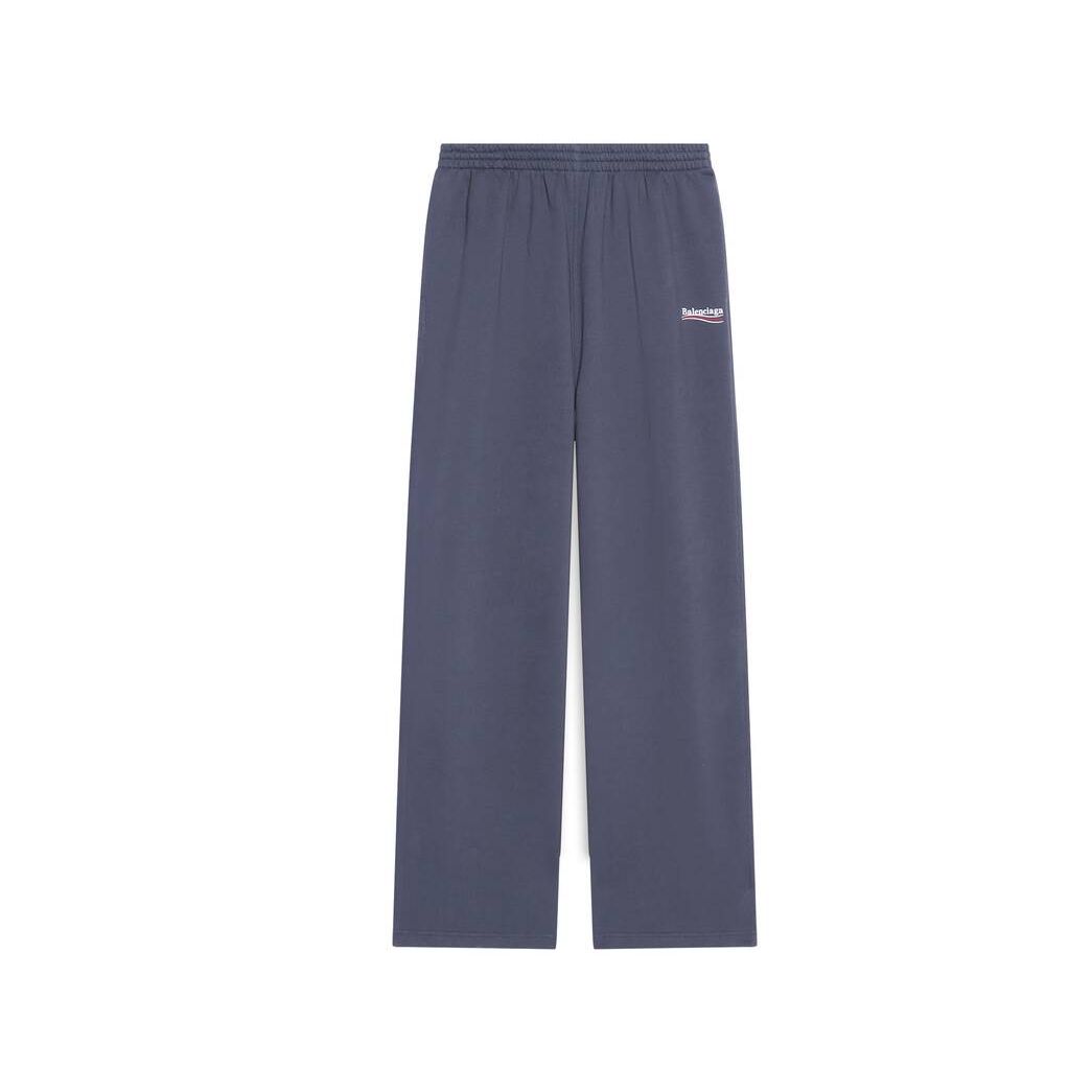 Women's Balenciaga Political Campaign Jogging Pants Grey | 8015XBSHD