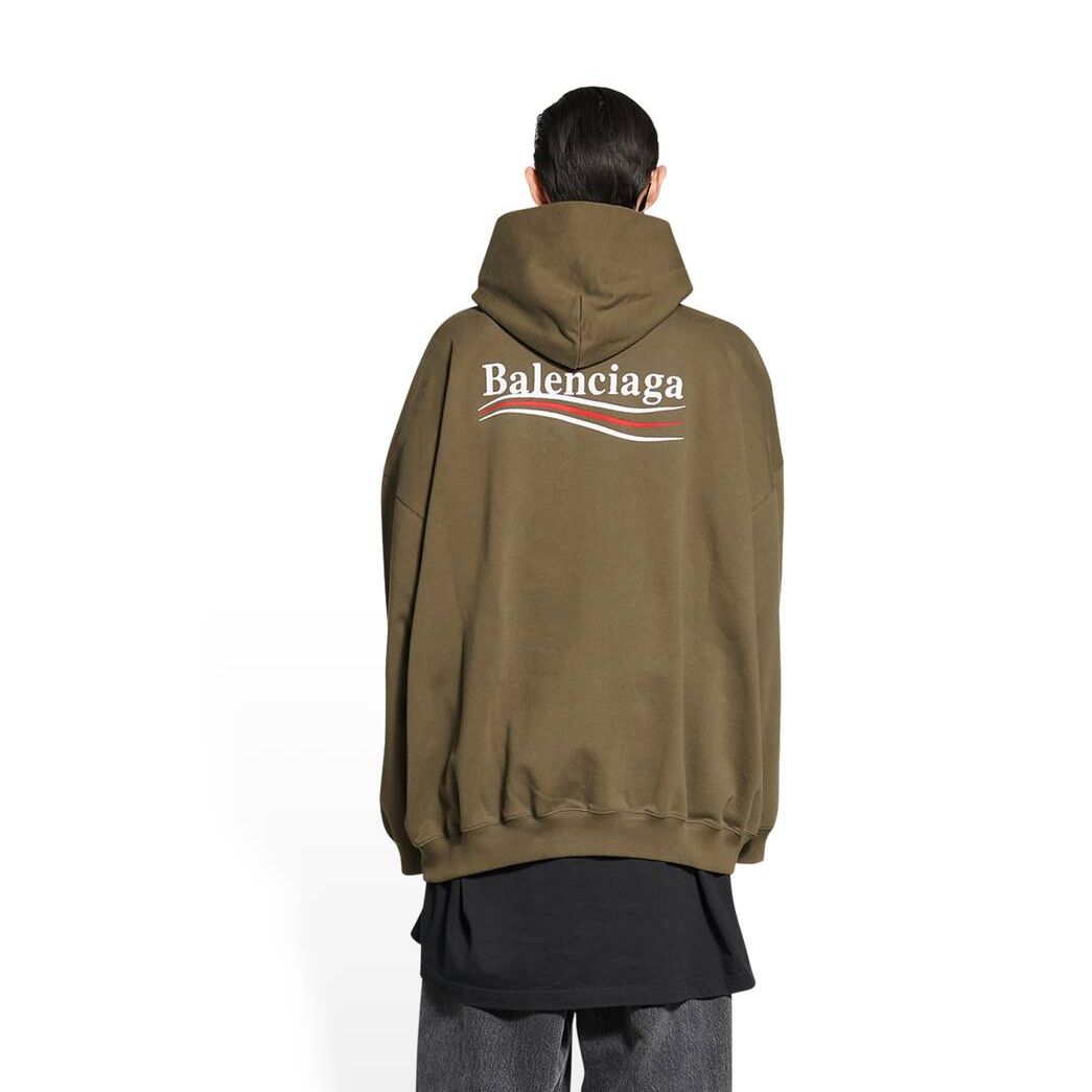 Women's Balenciaga Political Campaign Large Fit Hoodie | 6035EJKCN