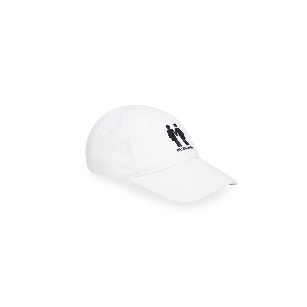 Women's Balenciaga Pride 22 Caps White | 9275ZPNTG