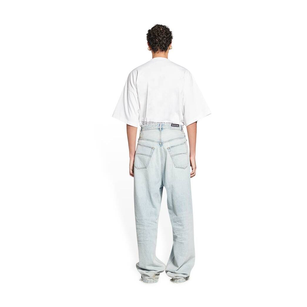 Women's Balenciaga Pull-up Pants Light Blue | 8073KMWSF