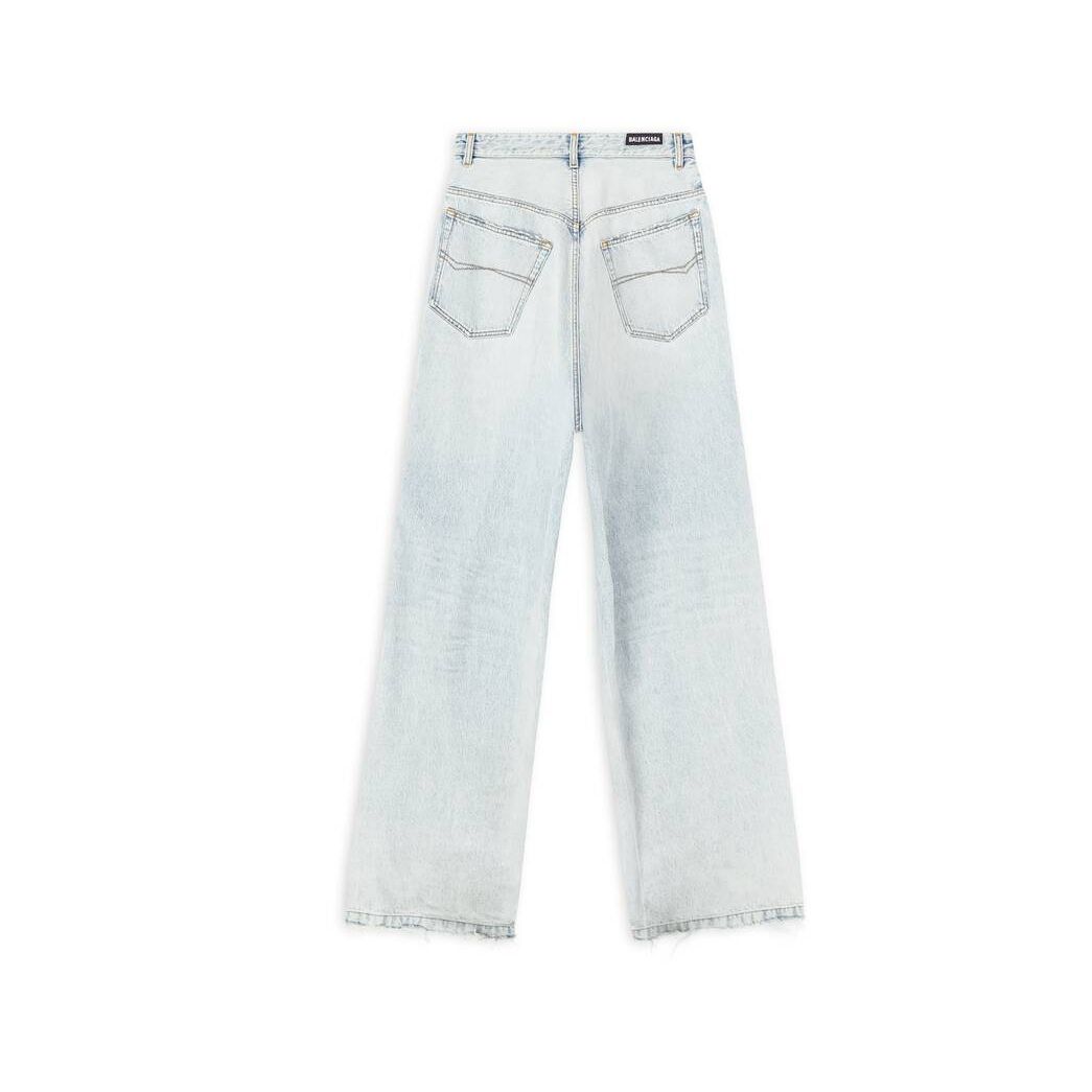 Women's Balenciaga Pull-up Pants Light Blue | 8073KMWSF