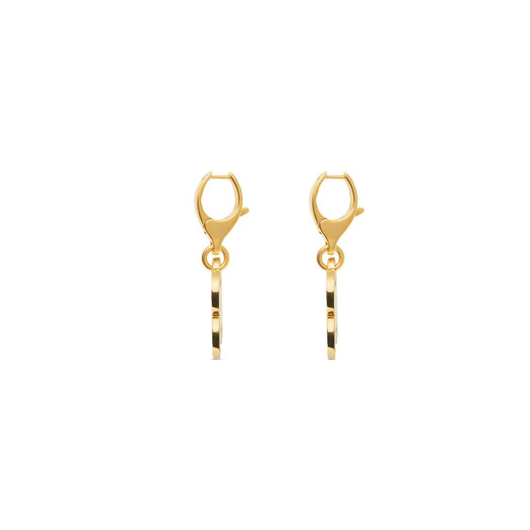 Women's Balenciaga Puppy Earrings Jewelry Gold | 2583RKPHY