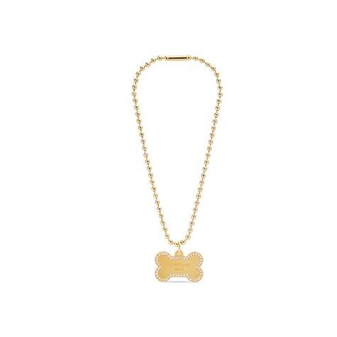 Women's Balenciaga Puppy Necklace Jewelry Gold | 1598YWTHV