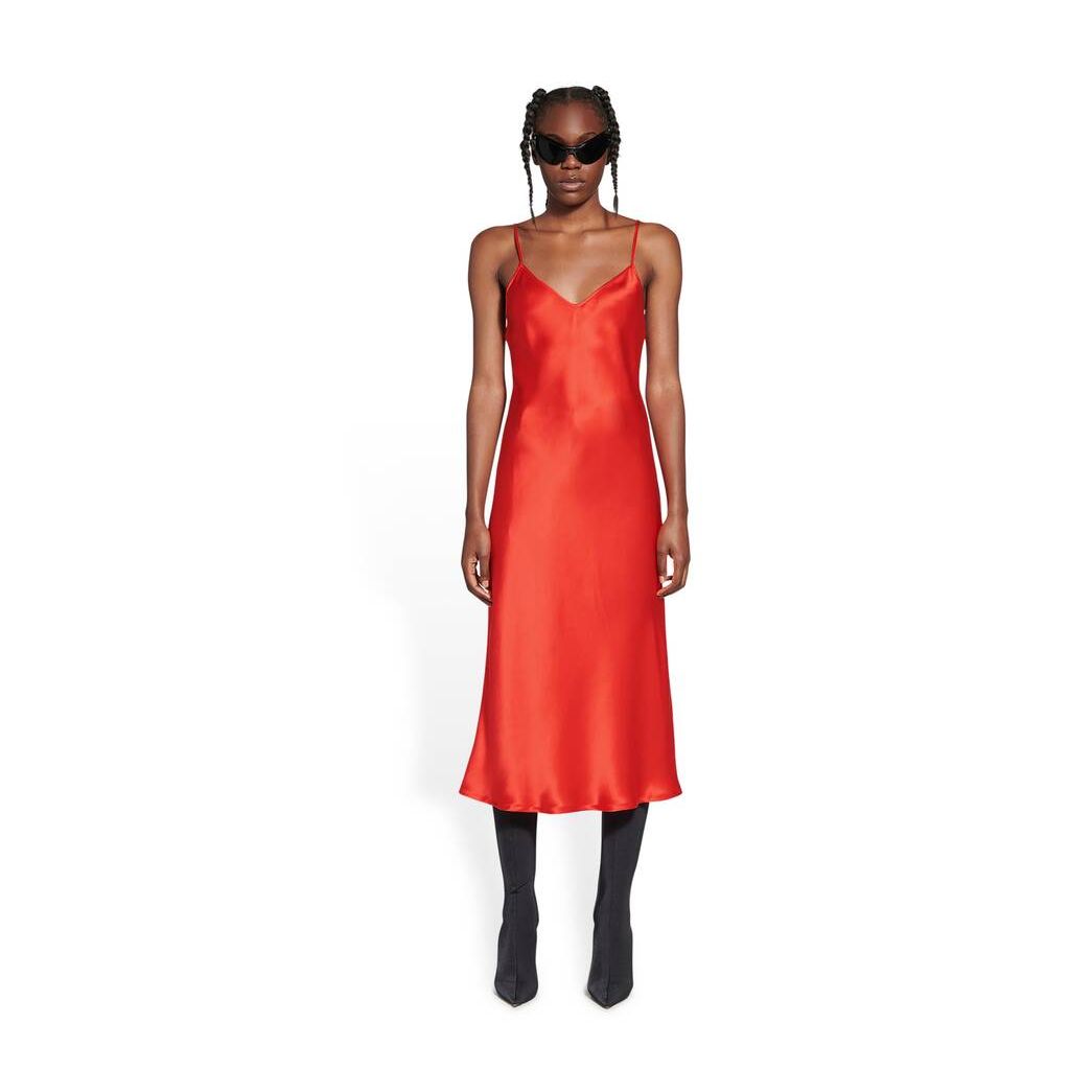 Women's Balenciaga Pyjama Dress Skirts Red | 3215UGDRP