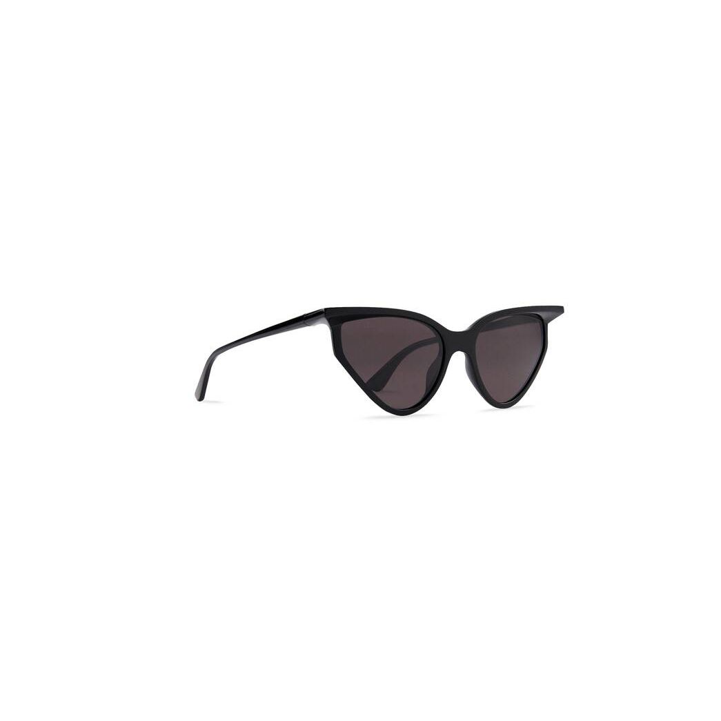 Women's Balenciaga Rim Cat Sunglasses Black | 8541SUDBY