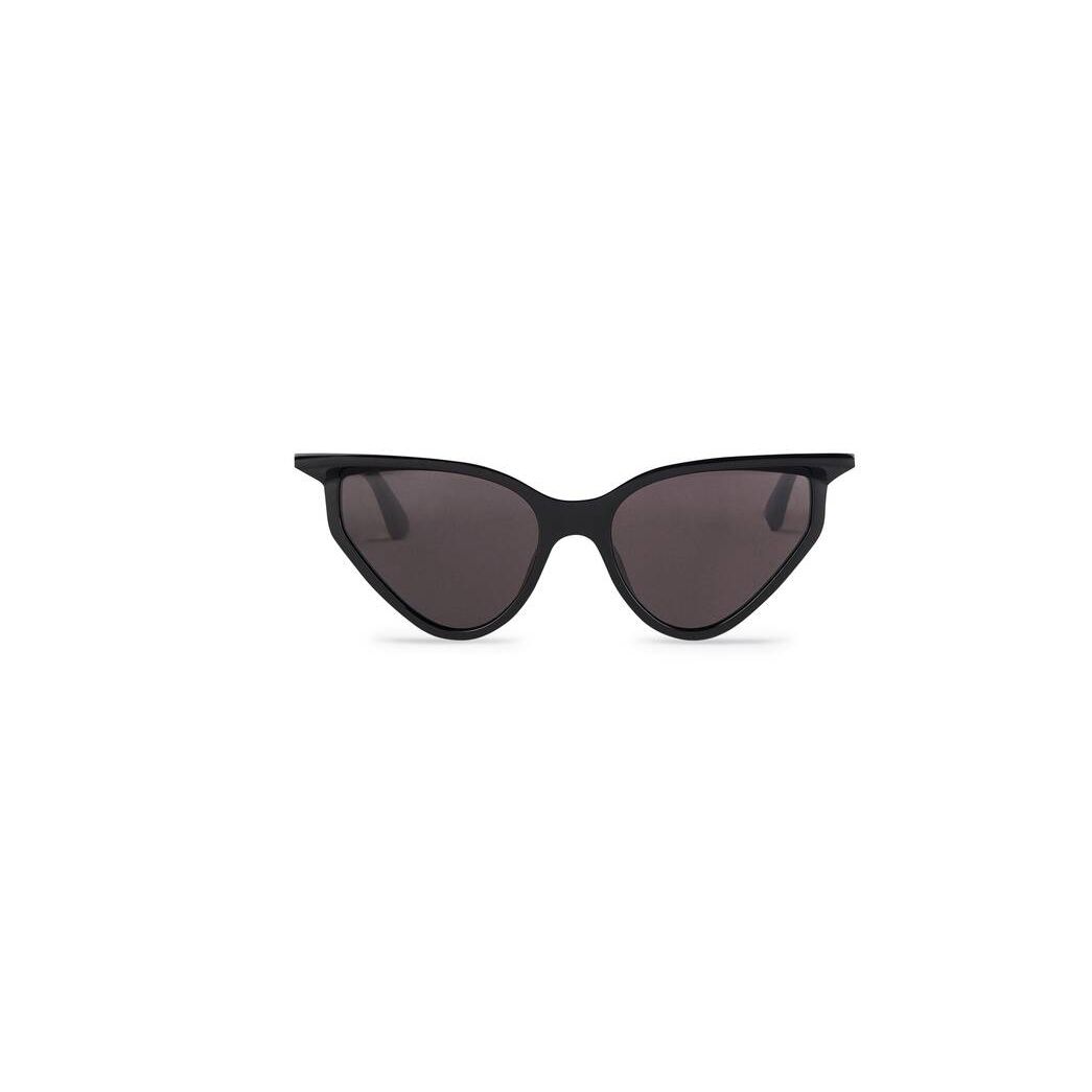 Women\'s Balenciaga Rim Cat Sunglasses Black | 8541SUDBY