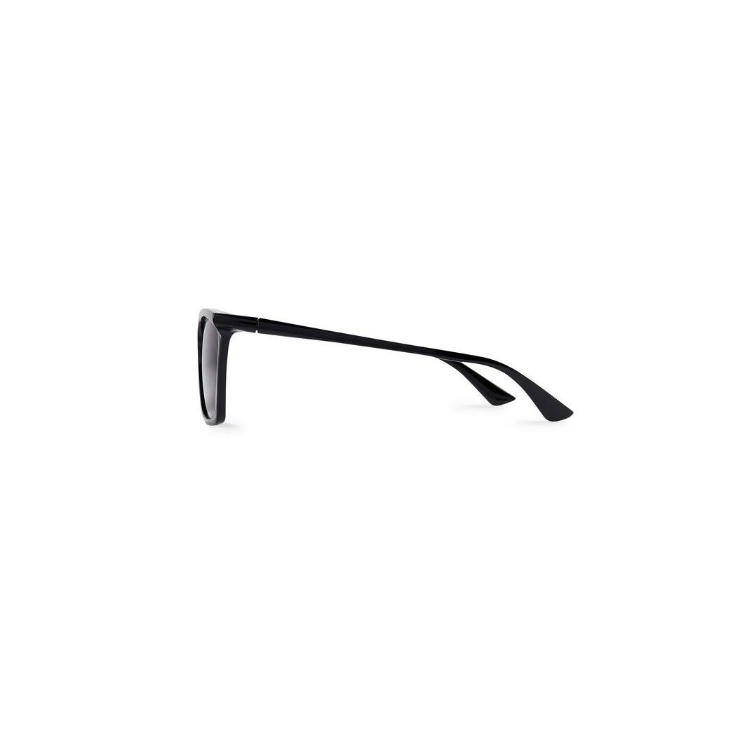 Women's Balenciaga Rim Rectangle Adjusted Fit Sunglasses Black | 0523BIWMU