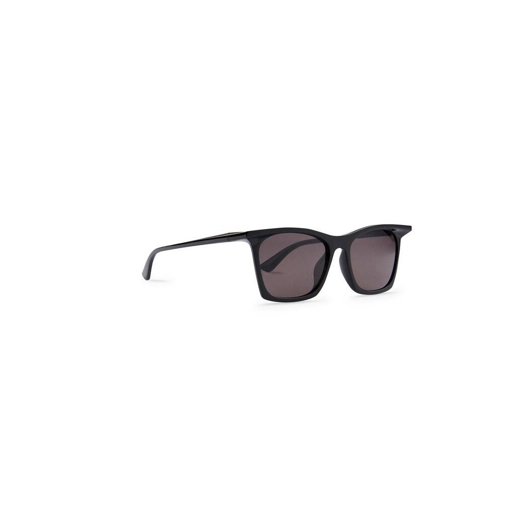 Women's Balenciaga Rim Rectangle Adjusted Fit Sunglasses Black | 0523BIWMU