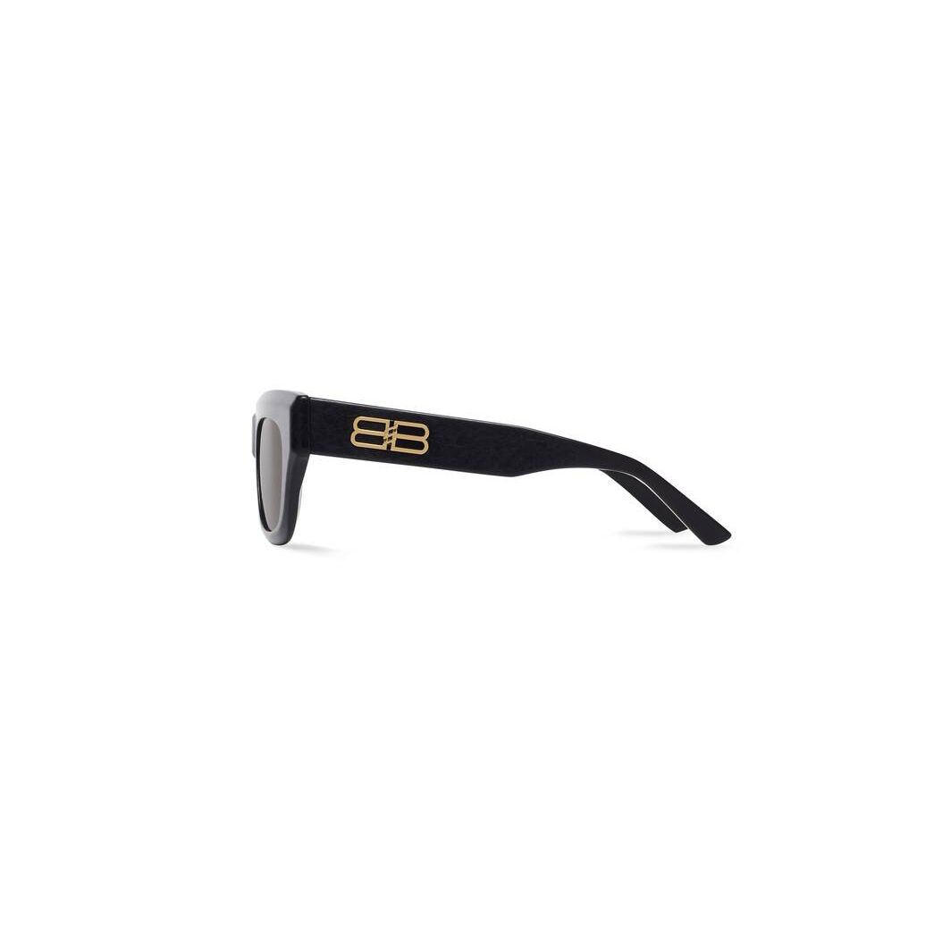 Women's Balenciaga Rive Gauche D-frame Sunglasses Black | 9315HFJQT