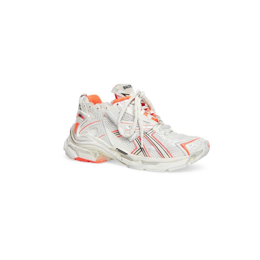 Women's Balenciaga Runner Sneakers Orange | 2041DPOET