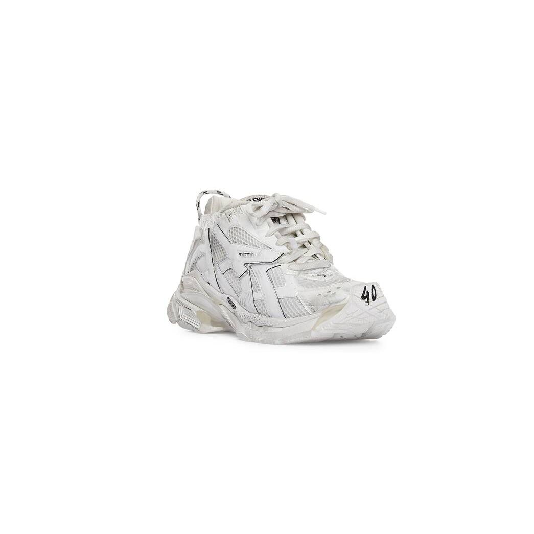 Women's Balenciaga Runner Sneakers White | 4378YOLJZ