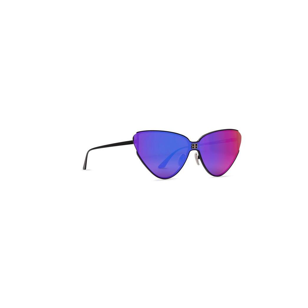 Women's Balenciaga Shield 2.0 Cat Sunglasses Pink | 1023JXEAU