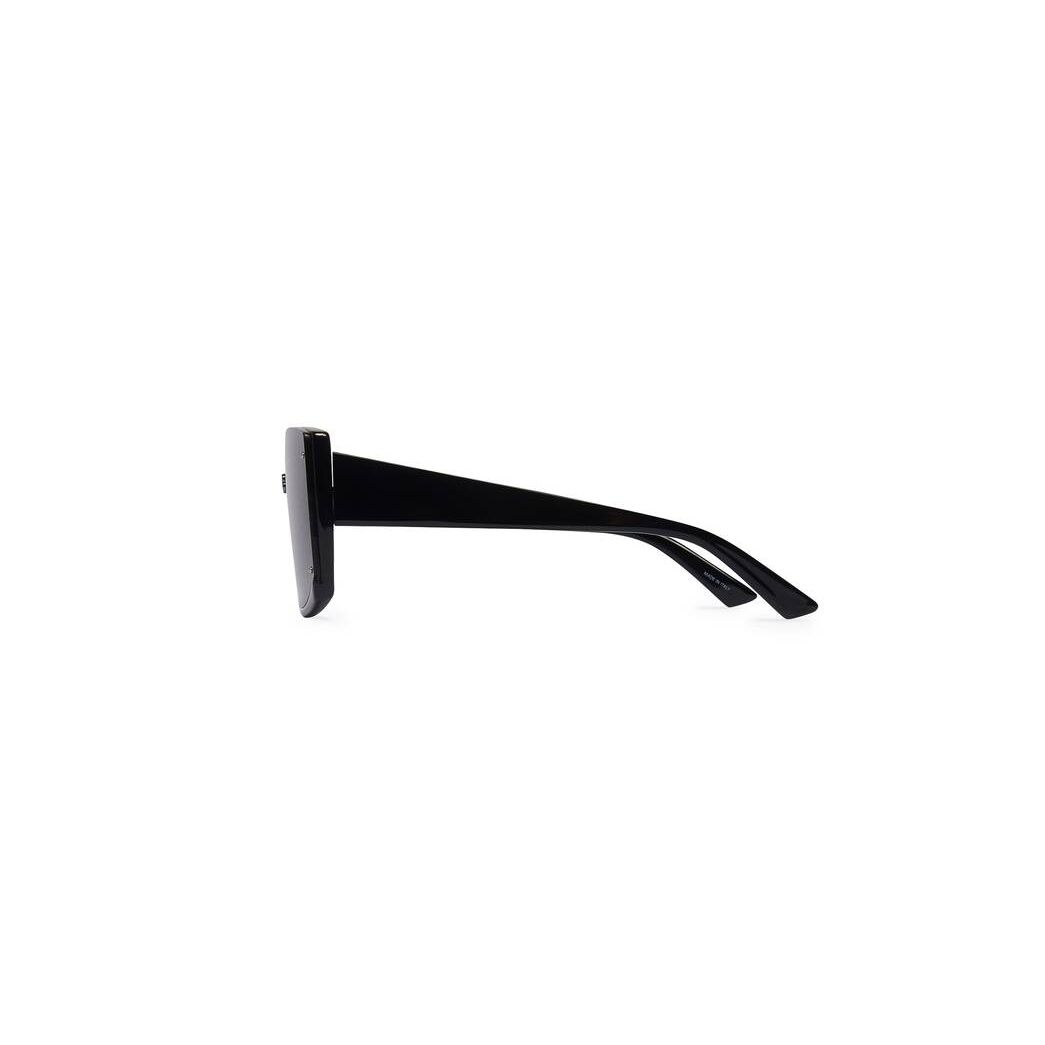 Women's Balenciaga Shield Square Sunglasses Black | 5638KODVC