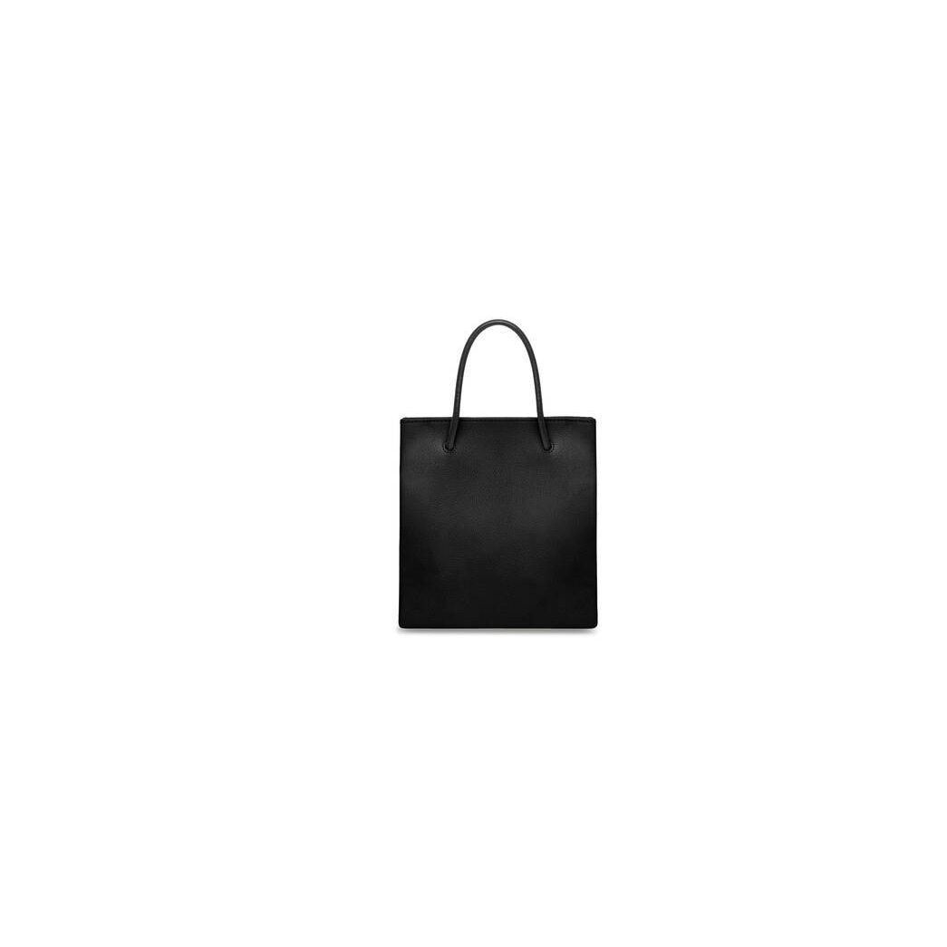 Women's Balenciaga Shopping Xxs North South Tote Bags Black | 3762RLGYS