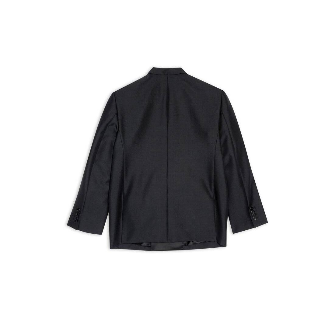 Women's Balenciaga Shrunk Tuxedo Jackets Black | 6832OGXKZ