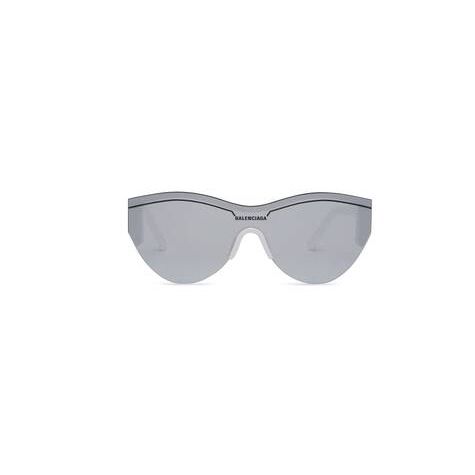 Women's Balenciaga Ski Cat Sunglasses White Black | 2306RIADK