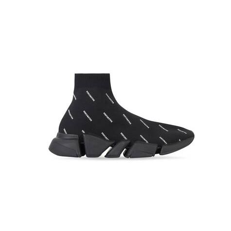 Women's Balenciaga Speed 2.0 Recycled Knit Sneakers Black | 2894YCJSO