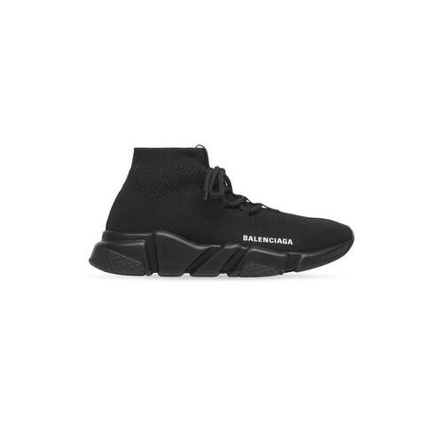 Women's Balenciaga Speed Lace-up Sneakers Black | 9518QABOY