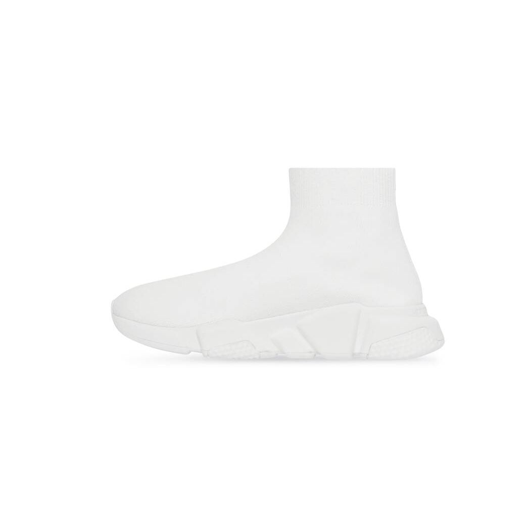 Women's Balenciaga Speed Recycled Knit Graffiti Sneakers White | 9123NXQUH