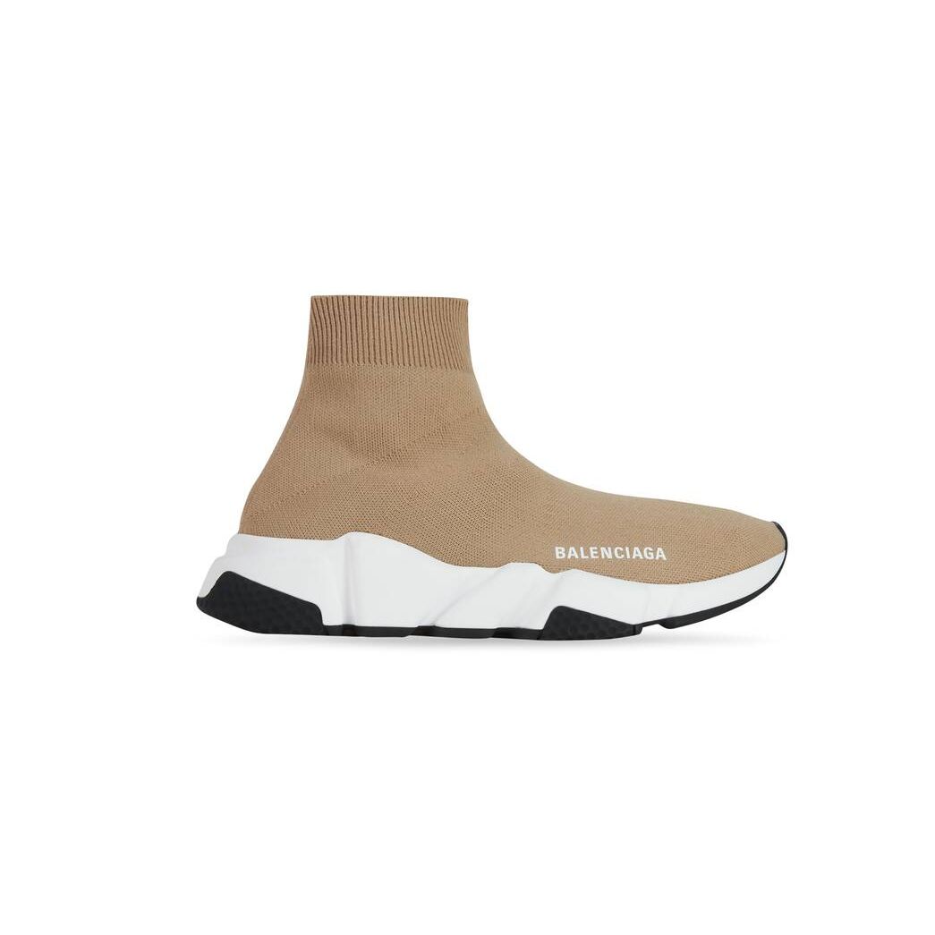 Women\'s Balenciaga Speed Sneakers Beige | 7328ABQXD