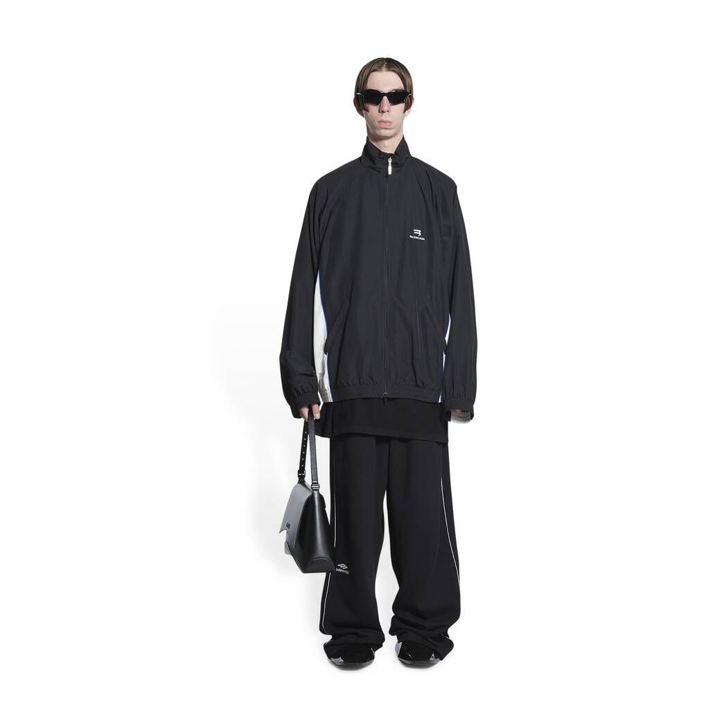 Women\'s Balenciaga Sporty B Tracksuit Jackets Black | 0961IBPLH