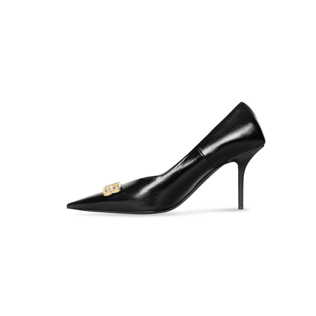 Women's Balenciaga Square Knife Bb 80mm Pumps Black | 4527GBDNX