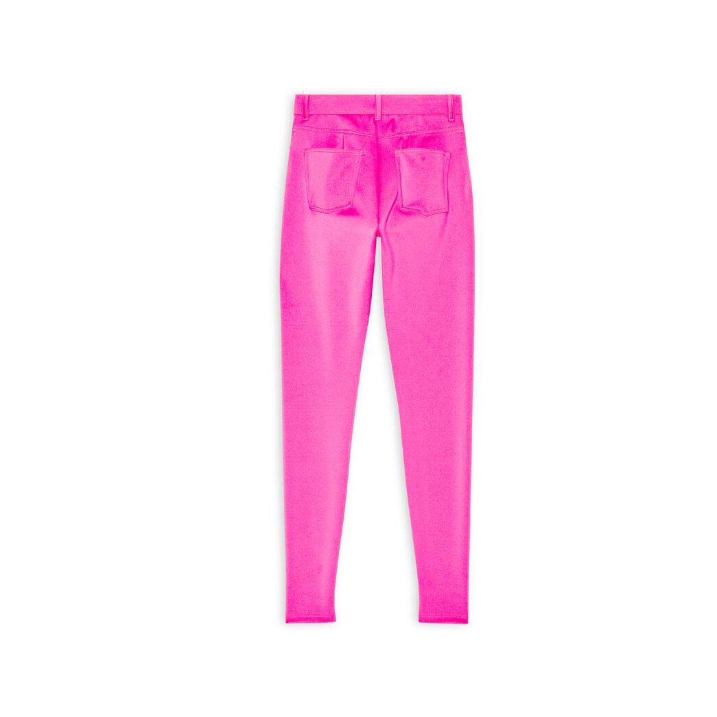 Women's Balenciaga Stretch Leggings Pants Pink | 6489YNUOA