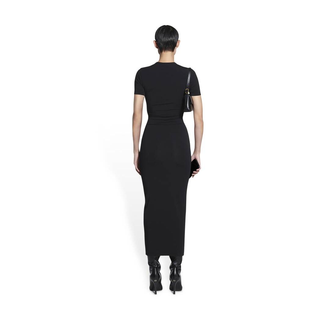 Women's Balenciaga Superlong Stretch Dress Skirts Black | 3108EIFHP