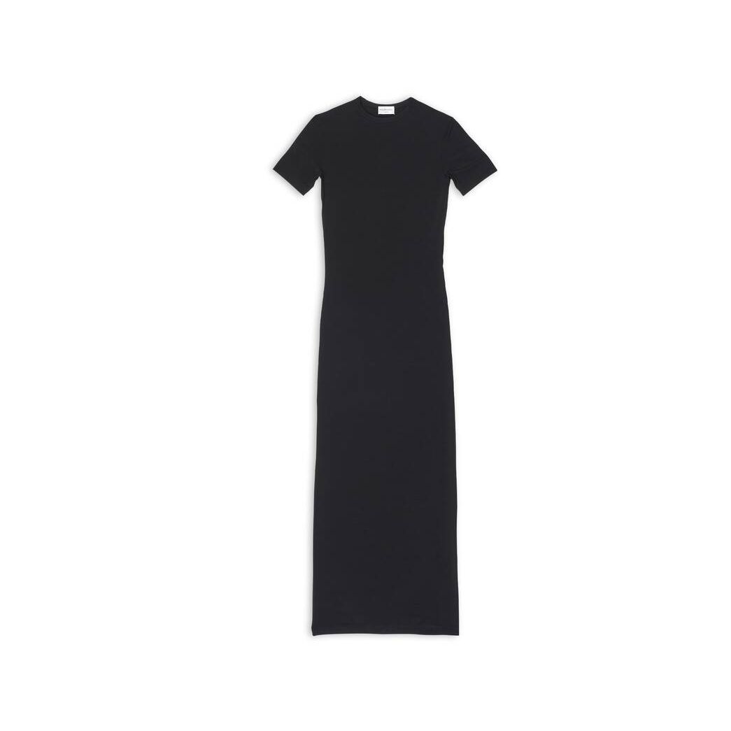 Women's Balenciaga Superlong Stretch Dress Skirts Black | 3108EIFHP