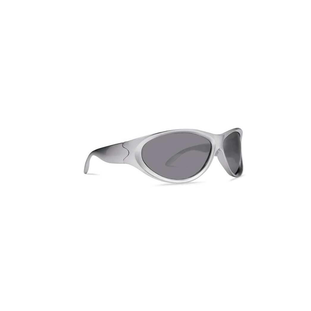 Women's Balenciaga Swift Round Sunglasses Silver | 1265PIMJY