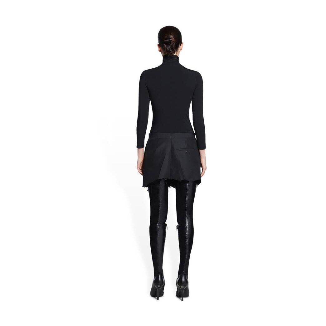 Women's Balenciaga Tailored Cut-up Skirts Black | 3154SALRU