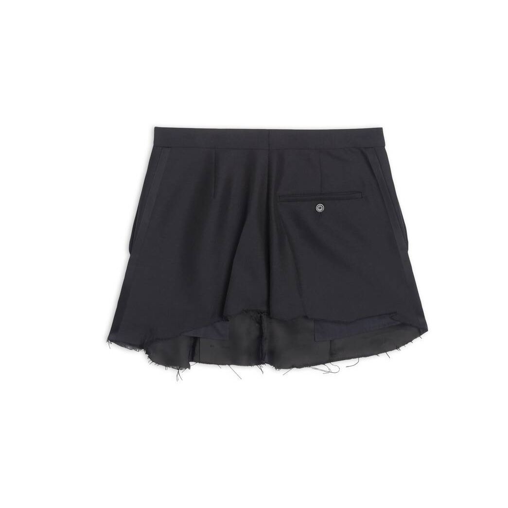 Women's Balenciaga Tailored Cut-up Skirts Black | 3154SALRU