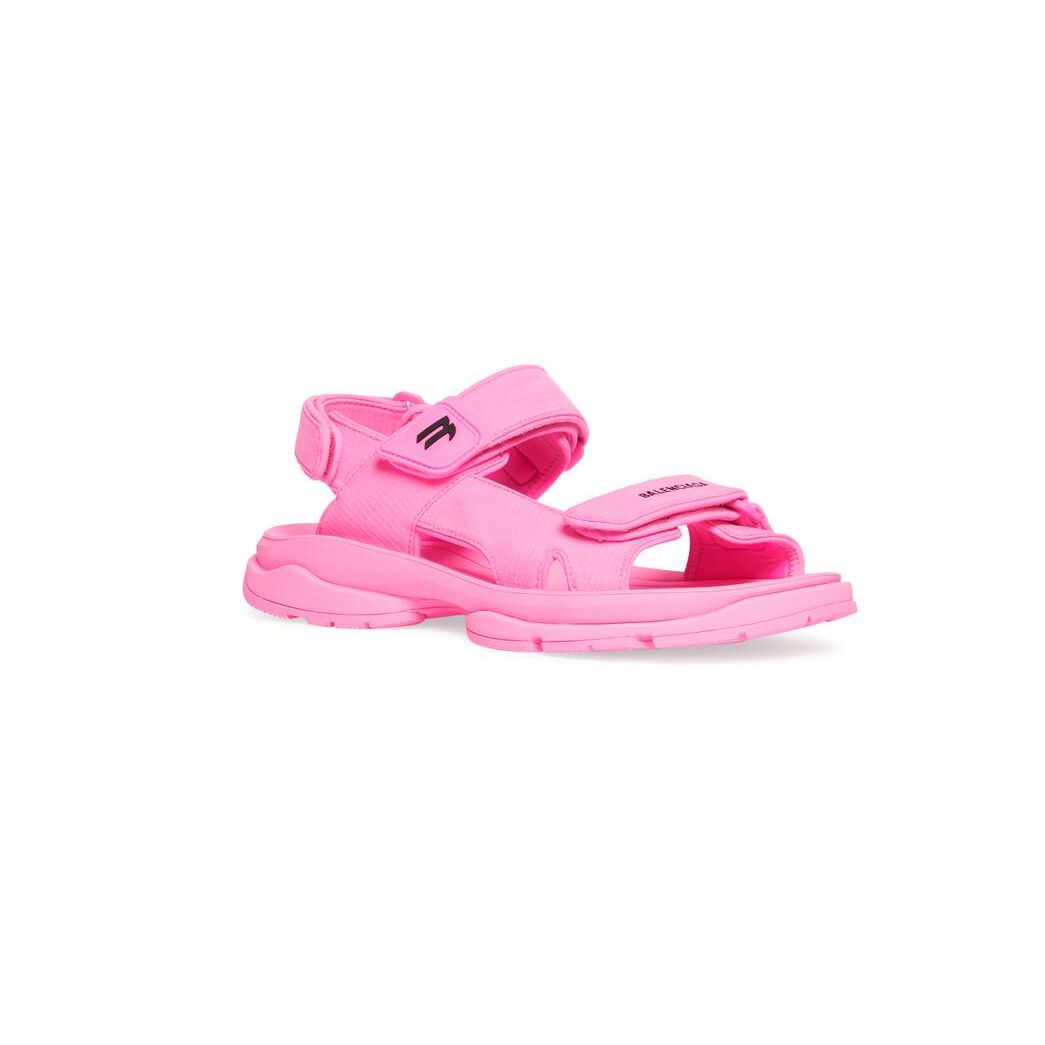 Women's Balenciaga Tourist Sandals Pink | 2498BUZQT