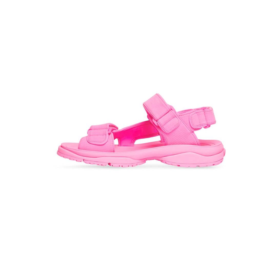 Women's Balenciaga Tourist Sandals Pink | 2498BUZQT