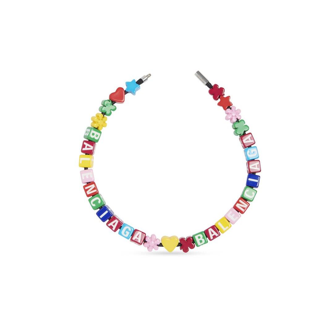 Women's Balenciaga Toy Necklace Jewelry Multicolor / Silver | 6308PBKUE