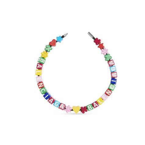 Women's Balenciaga Toy Necklace Jewelry Multicolor / Silver | 6308PBKUE