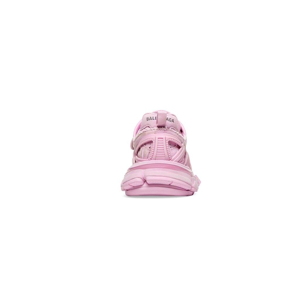 Women's Balenciaga Track.2 Canvas Sneakers Pink | 6291PYRDA