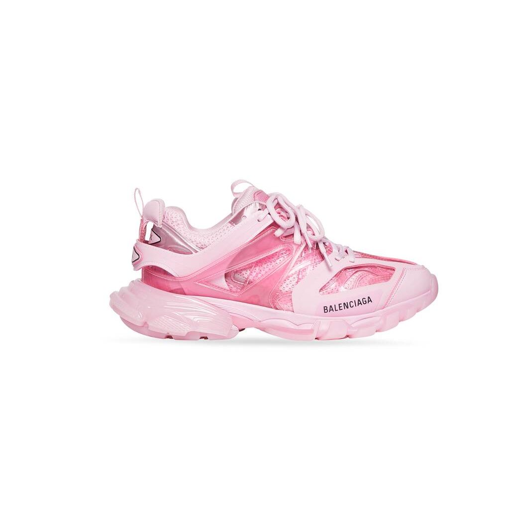 Women\'s Balenciaga Track Clear Sole Sneakers Pink | 1792HXNQA