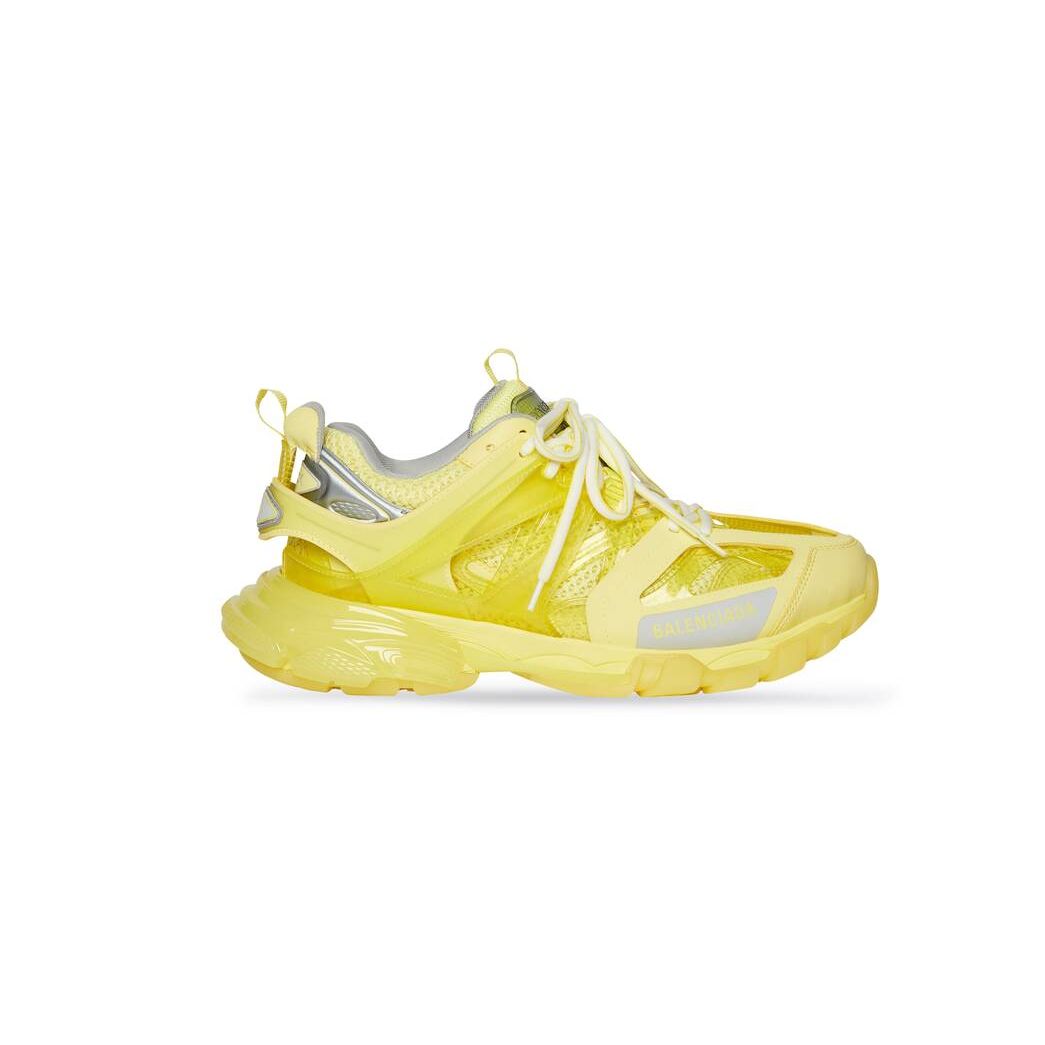 Women\'s Balenciaga Track Clear Sole Sneakers Light Yellow | 1793LRQHU