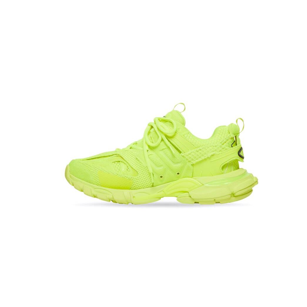 Women's Balenciaga Track Full Mesh Sneakers Yellow | 1836UEYMP