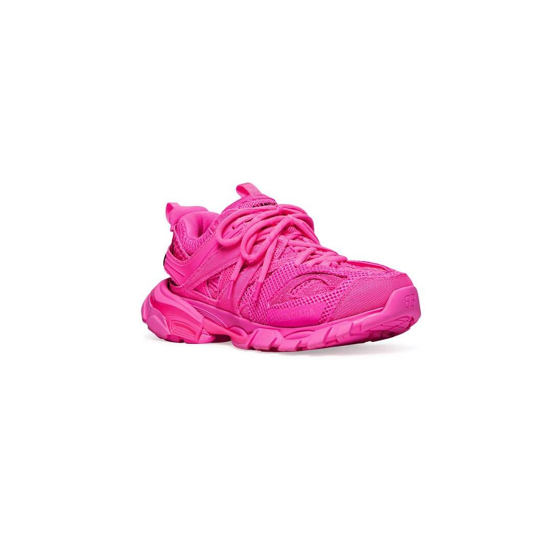 Women's Balenciaga Track Full Mesh Sneakers Pink | 9106VQMFT