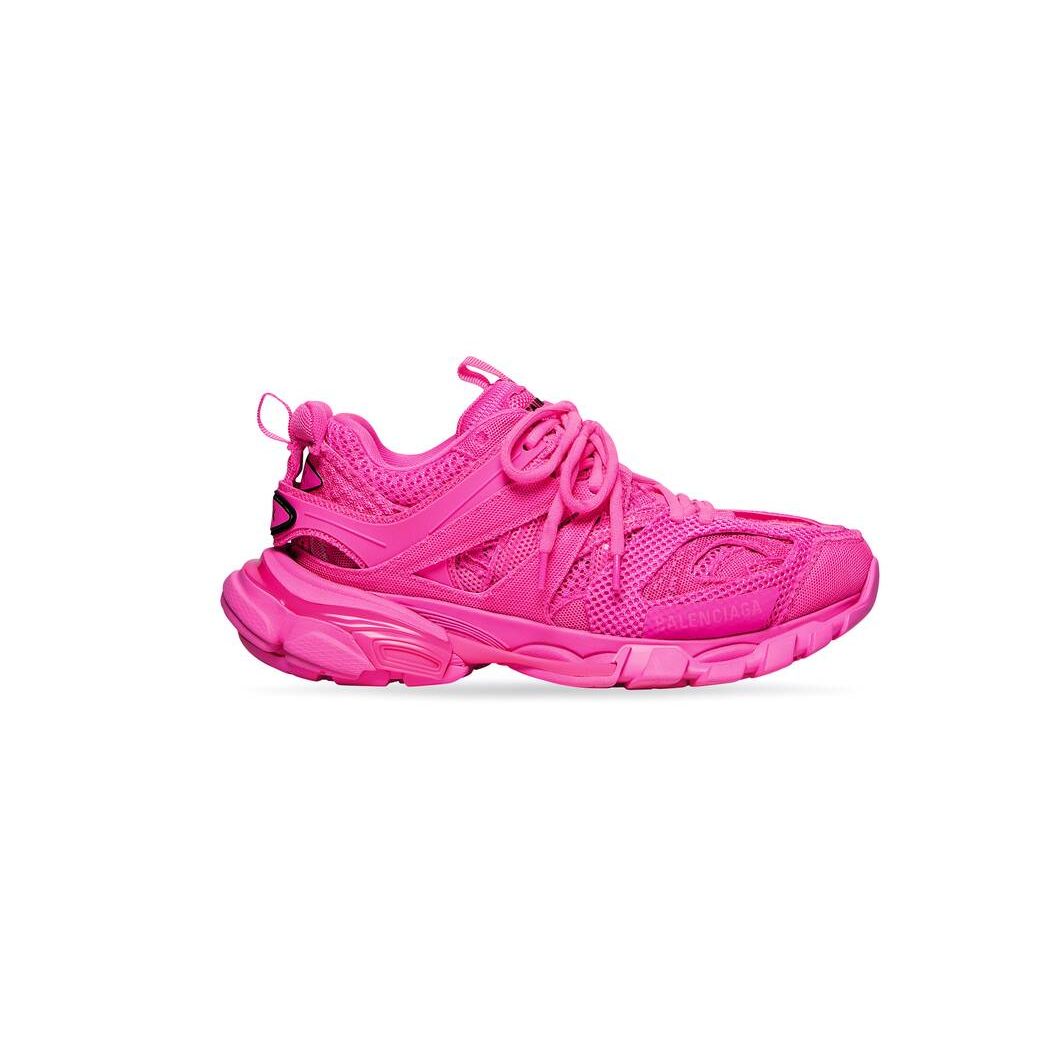 Women\'s Balenciaga Track Full Mesh Sneakers Pink | 9106VQMFT